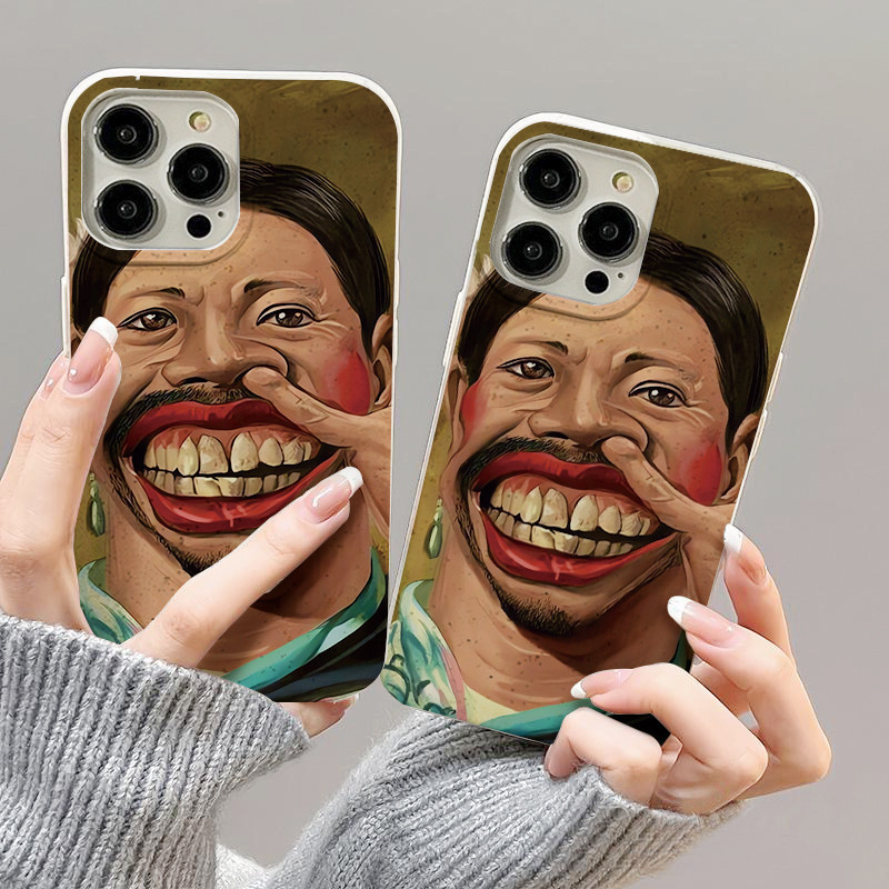 สำหรับ iPhone 11 13 For เคสไอโฟน14 15 12 Pro Max X XS XR 6 7 8 14 15 Plus 12 13MINI การ์ตูน ตลก รุ่น TPU กรณีซิลิโคนนุ่ม