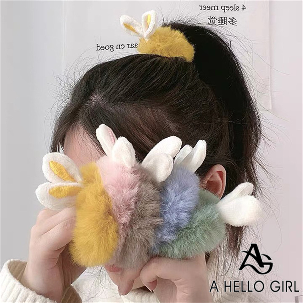 A HELLO GIRL เกาหลี ใหม่ ที่คาดผม ผ้ากํามะหยี่ขนนิ่ม สําหรับเด็กผู้หญิง หูแมว น่ารัก ที่มีสีสัน ที่คาดผม การ์ตูน ผู้หญิง เครื่องประดับผม