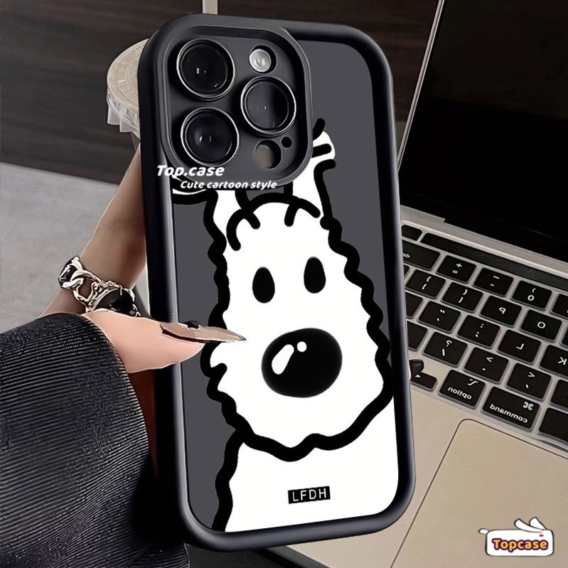 สําหรับoppo A3X A60 A79 A38 A18 A58 A17 A17k A78 A57 A5s A76 A96 A16 A16s A15 A15s A16k A77s A7 A3 A95 A94 A5 2020 กรณีลูกสุนัขน่ารัก
