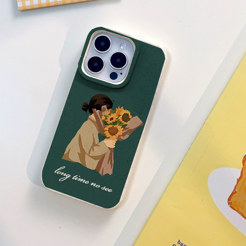 สำหรับ iPhone 11 13 For เคสไอโฟน14 15 12 Pro Max X XR XS MAX 6 7 8 14 15 Plus 12 13 MINI คู่รักซีรีส์ Sunflower รุ่น เคส ราคา ถูกที่สุด ดีลบีเคเค แกลเลอรีภาพที่ 7
