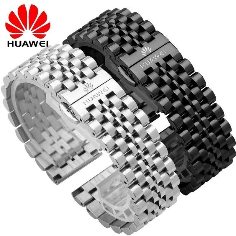ผู้ชาย 20/22มม สเตนเลส สายนาฬิกา สายนาฬิกาข้อมือสมาร์ทวอทช์ Honor Huawei GT GT3 GT2 GT3pro 43/46mm สายนาฬิกา