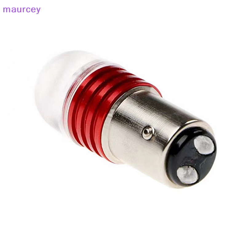 Maurcey หลอดไฟเบรกท้าย LED 12V สีแดง สําหรับรถจักรยานยนต์ TH