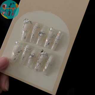 RENBG 50 ชิ้น/เซ็ตด้านล่างแบนเล็บ Rhinestones Glitter เงินคริสตัลตกแต่งเล็บ DIY วัสดุเล็บ Charm อุปกรณ์เสริม TH