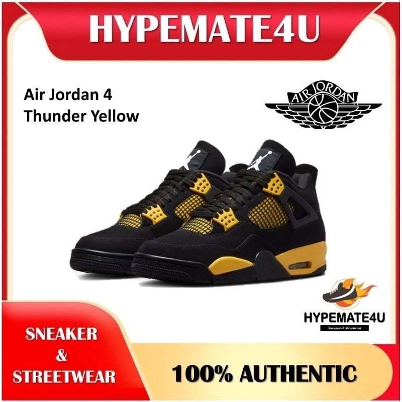 Nike Air Jordan 4 Thunder Yellow