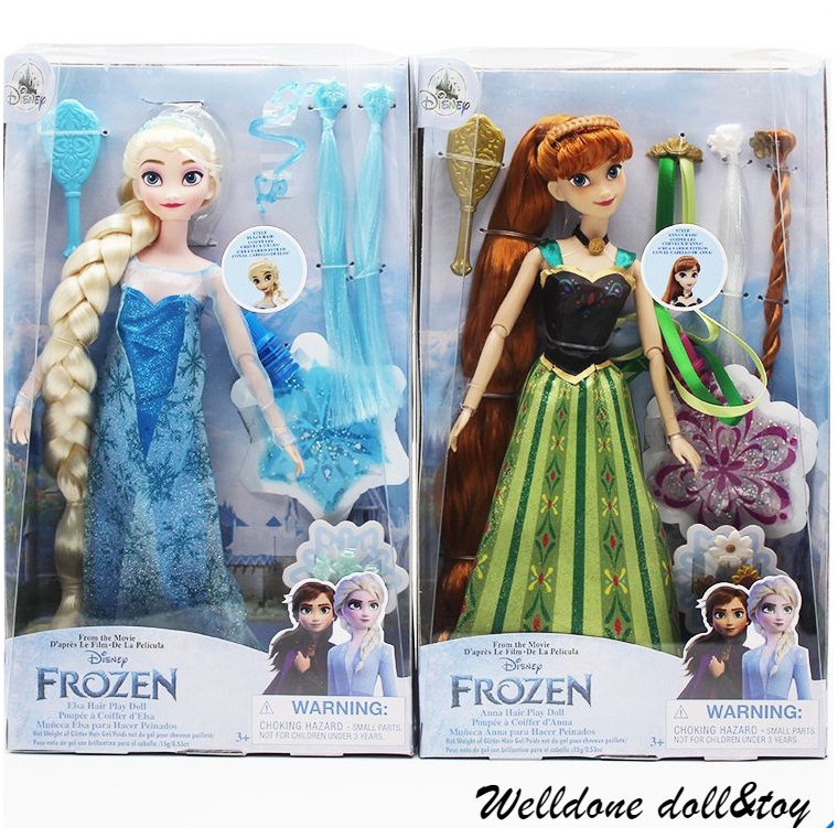 Disney Doll Frozen II Dress Up Doll Gift Box Princess Elsa & Princess Anna Dress Doll RM009