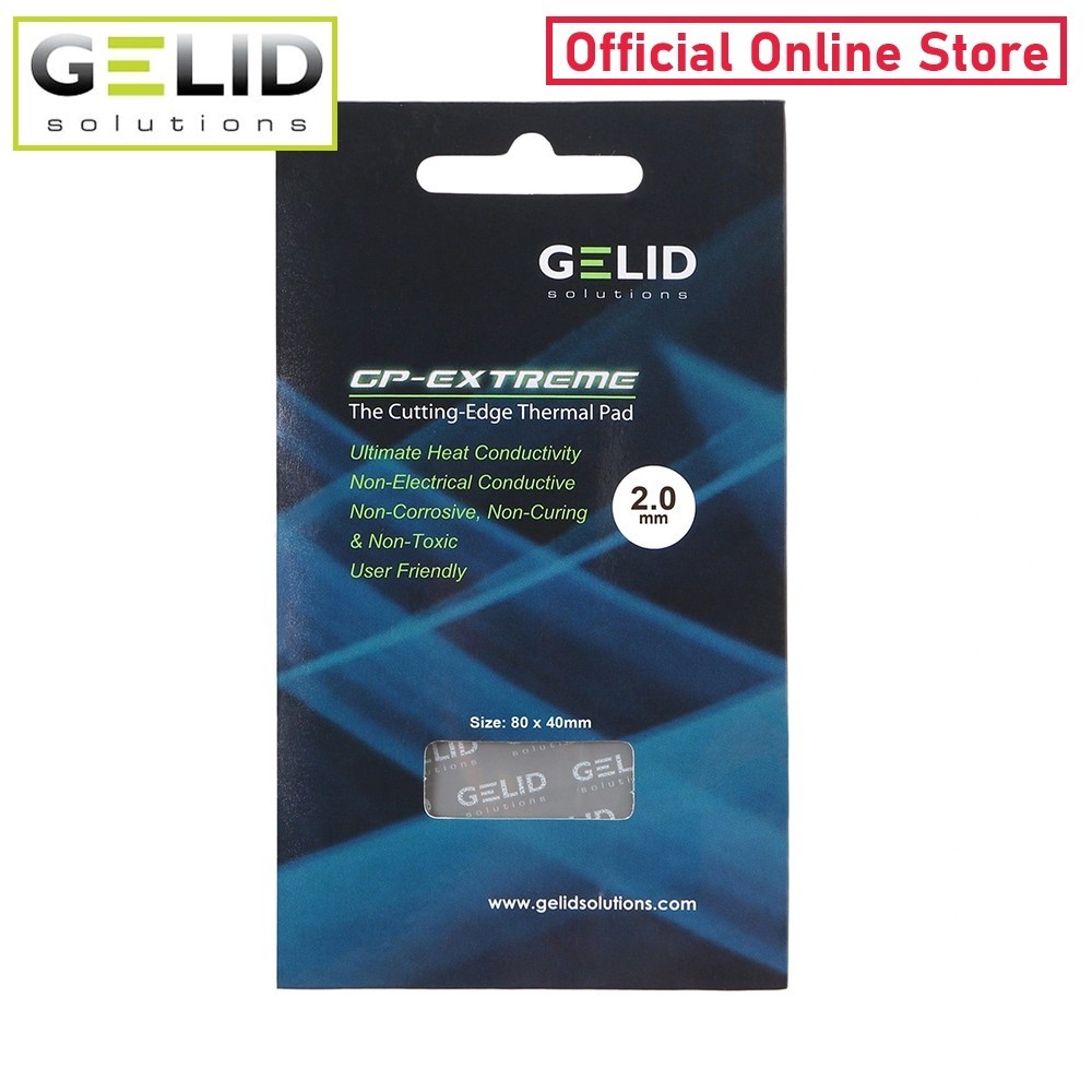 [Gelid Solutions Store] GP-EXTREME Thermal Pad 80x40x2.0 mm./12.0 W/mK (TP-GP01-D)