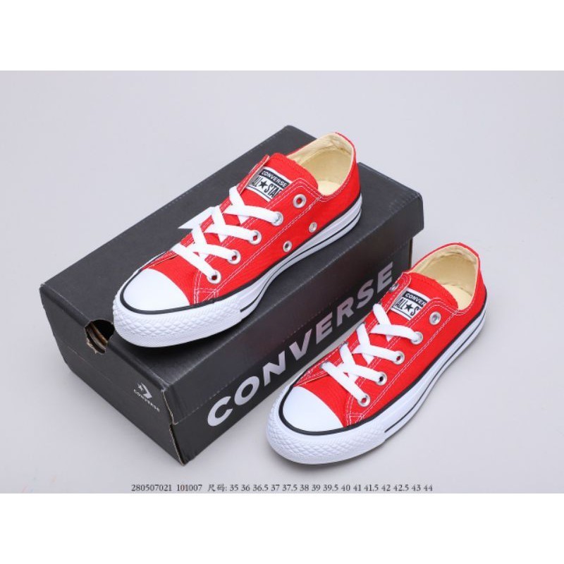 Sepatu Converse Chuck Taylor All Star Classic Red Chili Merah Ox Low Premium Import Quality 1:1 BNI
