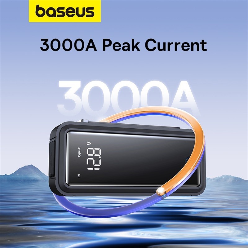 Baseus Super Capacitor พาวเวอร์ซัพพลายฉุกเฉิน 3000A แบบพกพา สําหรับรถยนต์