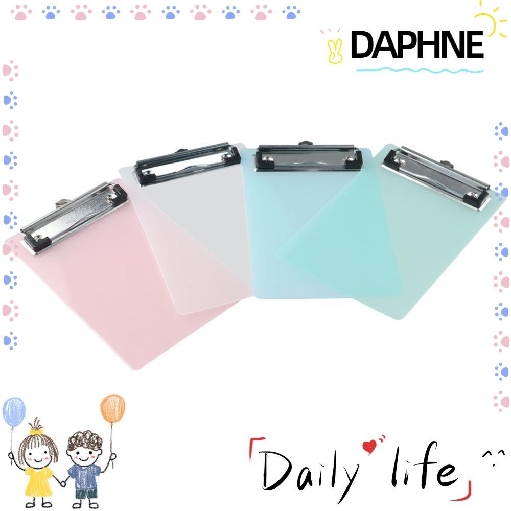 Daphne คลิปบอร์ดพลาสติก ขนาด A6 น่ารัก หลากสีสัน สําหรับหนีบกระดาษโน้ต