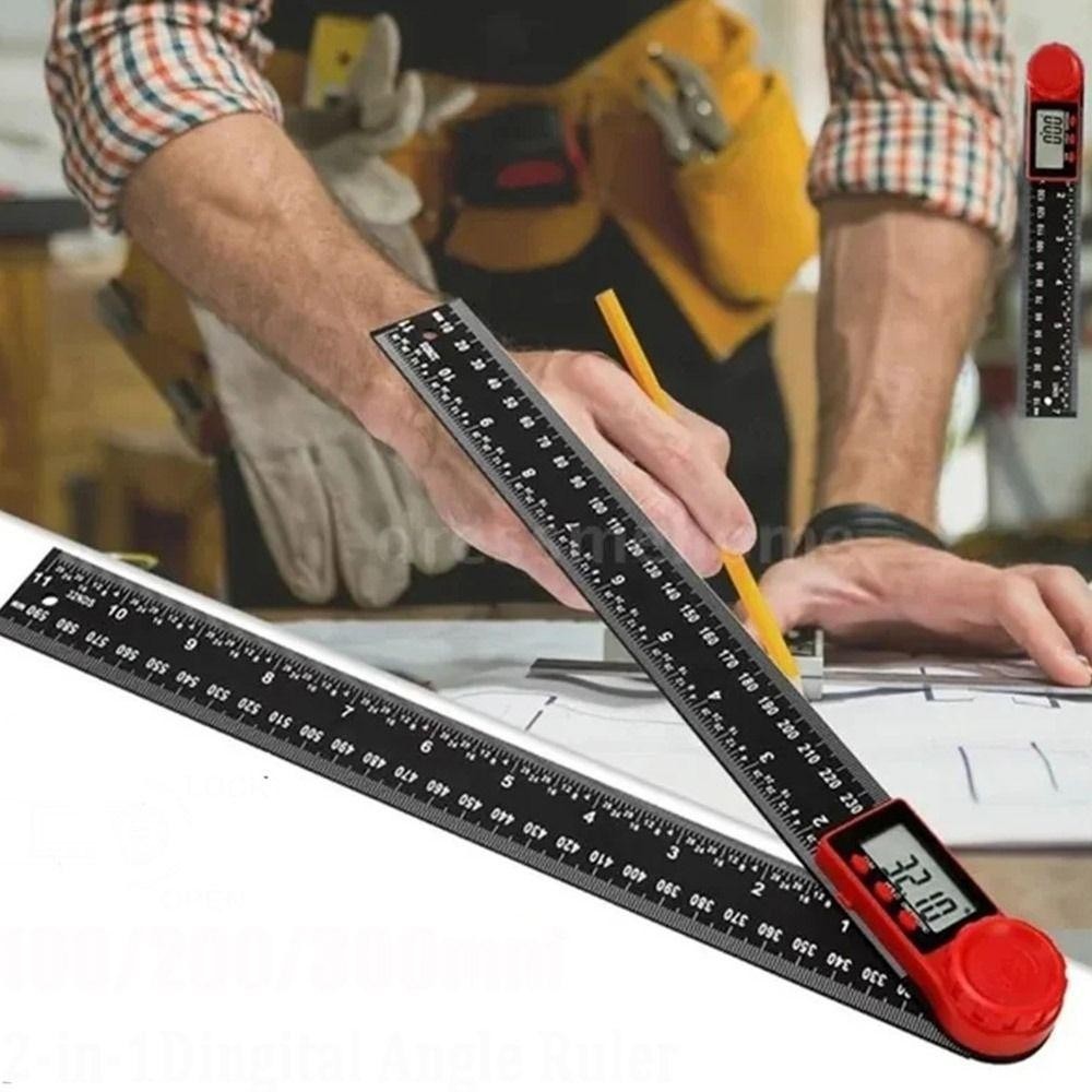 Ionsky Digital Angle Meter, Inclinometer 360 องศาไม้บรรทัดมุมดิจิตอล,มัลติฟังก์ชั่น 200/300 มม.นิ้วเมตริกขนาด 2-in-1 Electronic Goniometer ไม้เครื่องมือวัด - รูปที่ 3
