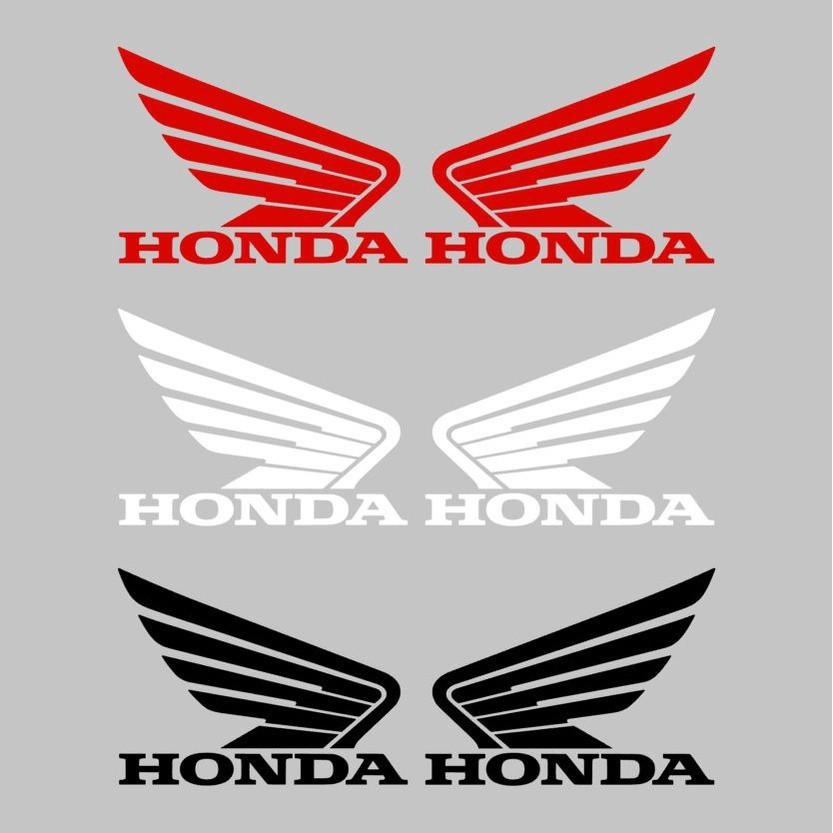สติกเกอร์สะท้อนแสง กันน้ํา สําหรับตกแต่งรถจักรยานยนต์ Honda Dream Wings Garland 1 คู่
