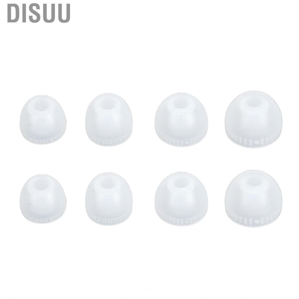 Disuu Replacement Ear Tips Breathable Silicone Eartips 4.0mm Inner Hole 4 Sizes Pairs Noise Cancelling for SP510 WF 1000XM3