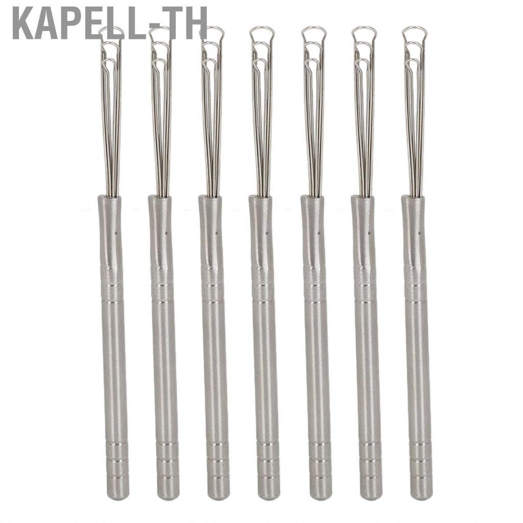Kapell-th Stainless Steel 3 Ring Ear Cleaner Elastic Wax Removing Tool for Adults