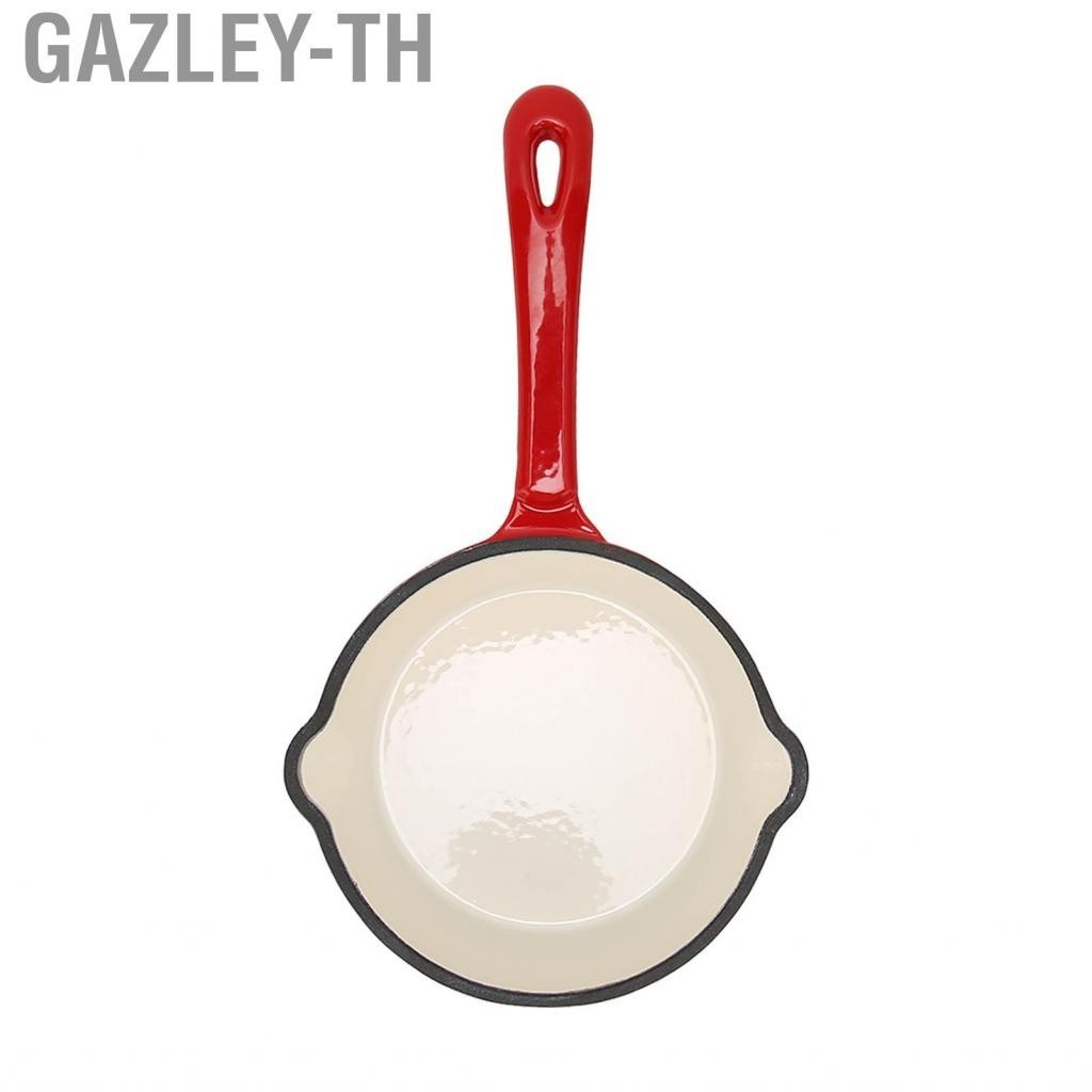 Gazley-th Deep Frying Pan Cast Iron Enamel Double Layers Nonstick Cooking Kitchen Use
