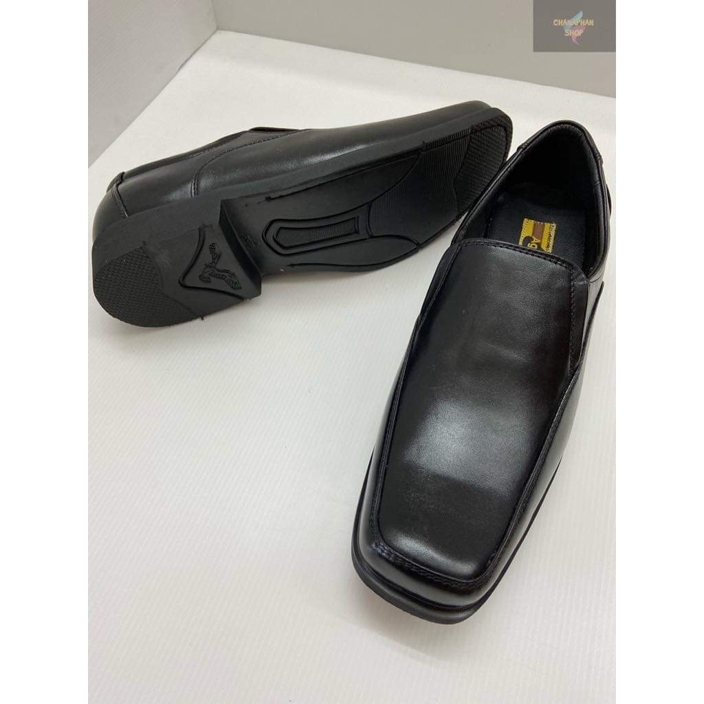 รองเท้าหนังคัชชู ผู้ชาย สีดำ AGFASA รุ่นA50 งานดี หนังแท้ การันตี ทรงสวยใส่ทน size38-50