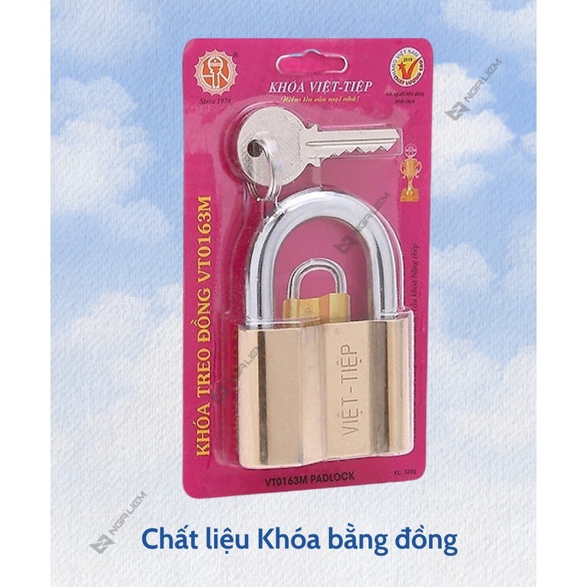 Viet Tiep Lock ล็อคแขวนทองแดง 3P, 4P, 5P, 6P - Viet Tiep (0138M, 0145M; 0152M; 0163M) - BM