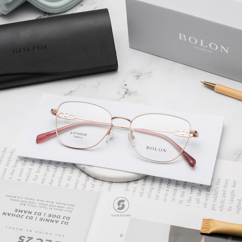 แว่นสายตา BOLON รุ่น BH7008 B39 Transparent Pink Gold