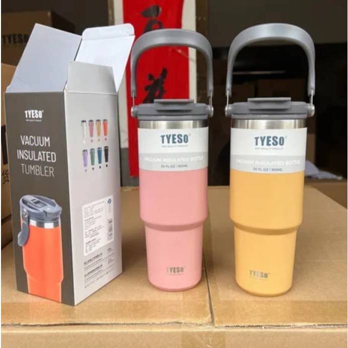 แก้วน้ำ แก้วน้ำเก็บความเย็น TYESO ขนาด750ml.