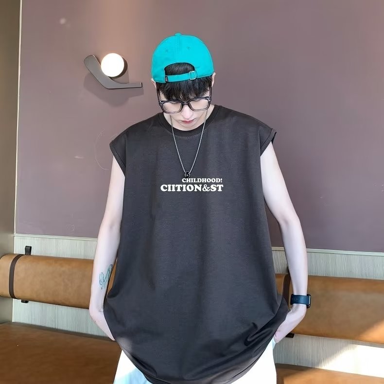 เสื้อกล้าม แขนกุด ทรงหลวม ลายการ์ตูนญี่ปุ่น แบรนด์แฟชั่นฤดูร้อน สไตล์สตรีท บาสเก็ตบอล สําหรับผู้ชาย ราคา ถูกที่สุด ดีลบีเคเค แกลเลอรีภาพที่ 9