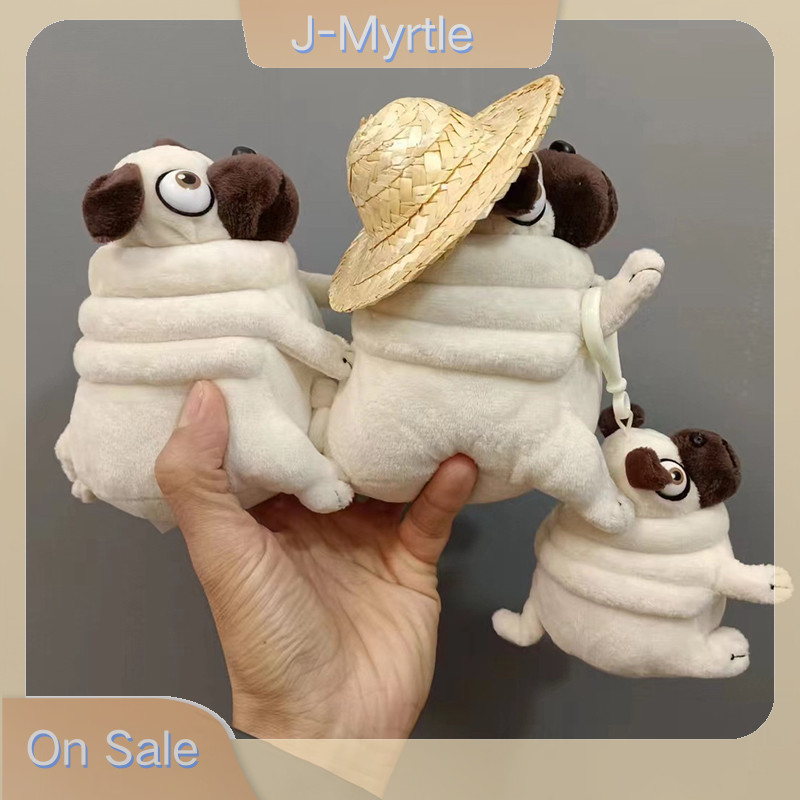 J-Myrtle ของเล่นตุ๊กตา 10/14 ซม.น่าเกลียดและน่ารักทรายสุนัข Sitg Pug สุนัขตุ๊กตาตุ๊กตาสําหรับเด็กเด็กของขวัญวันเกิด