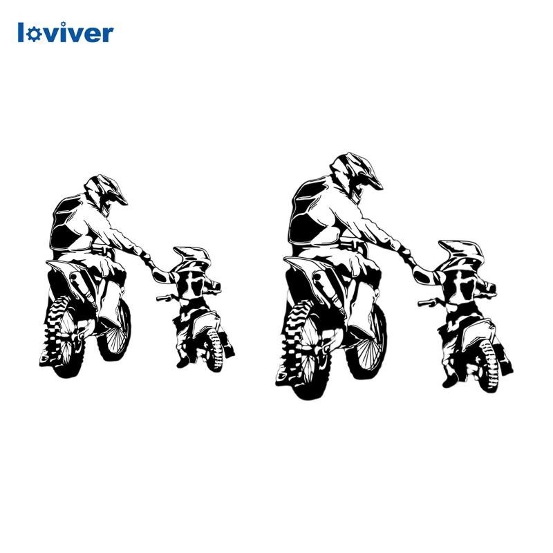 [Loviver] สติกเกอร์ติดผนัง ลายรถจักรยานยนต์วิบาก ของขวัญ สําหรับห้องนั่งเล่น ห้องเด็ก