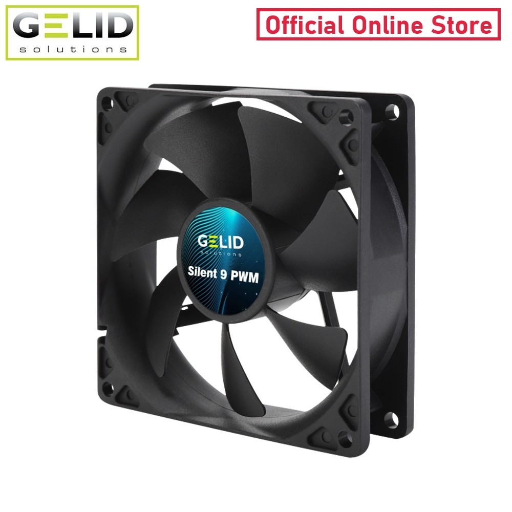 [Gelid Solutions Store] Silent 9 PWM Black PC Fan Case size 90 mm. ประกัน 3 ปี (FN-PX09-21)