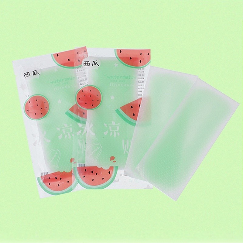 🔥🇹🇭พร้อมส่ง🔥เจลเย็น เจลลดไข้ กลิ่นผลไม้ แผ่นเจลลดไข้ ช่วยคลายความร้อนจากร่างกาย ลายผลไม้ น่ารัก - รูปที่ 3