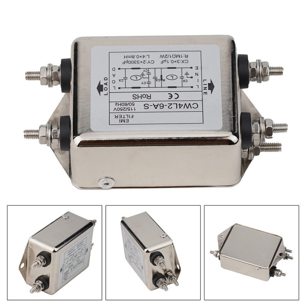 {Thebest } Cw4l2-10a-s Double-stage Bolttype Power Filter Single-Phase AC EMI Filter 220VAC
