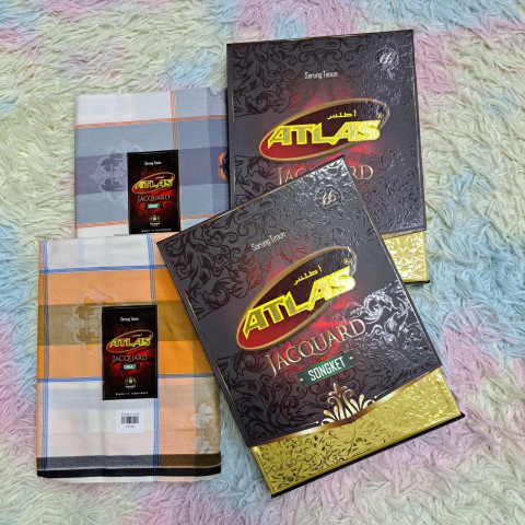 โสร่ง ATLAS รุ่น JACQUARD Songket เนื้อผ้าคอตต้อน 100% (ยกดอก) รหัส ATA39
