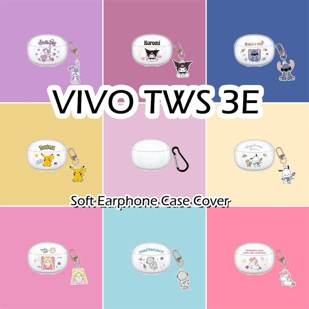 【พร้อมส่ง】นําไปใช้กับ VIVO TWS 3E เคส Case เคสหูฟัง การ์ตูนน้ําเย็น ซิลิโคนนุ่ม เคส เคสหูฟัง