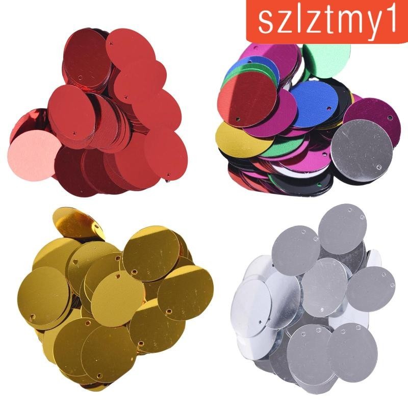 [szlztmy1] เลื่อม ทรงกลมแบน 20 มม. อุปกรณ์เสริม สําหรับเสื้อผ้า 85 ชิ้น