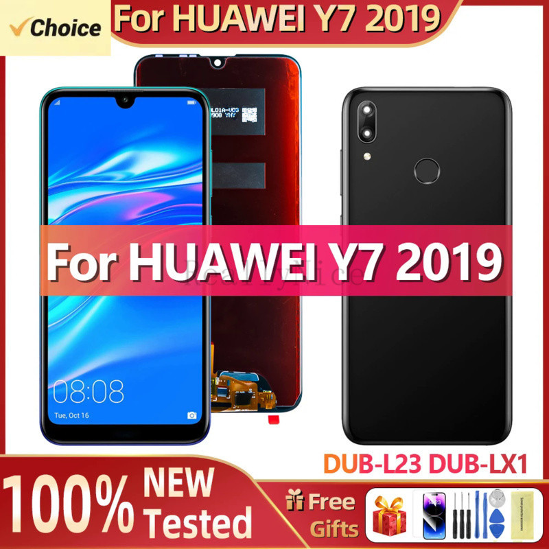 ใหม่ หน้าจอสัมผัส LCD 6.26 นิ้ว Y7 Prime 2019 พร้อมกรอบ สําหรับ Huawei Y7 2019 DUB-L23 DUB-LX1 Y7 Pro 2019