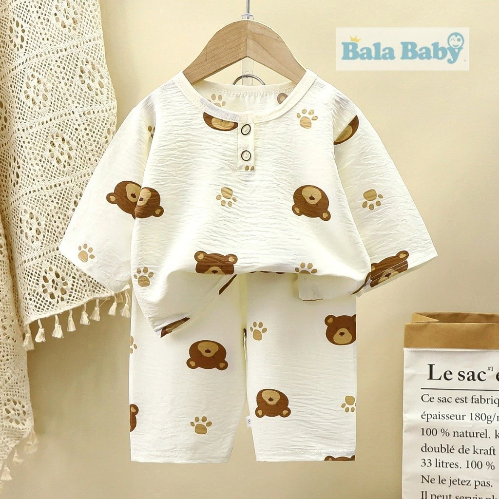 ชุดนอนเด็ก 5 ส่วน เสื้อผ้าเด็ก เสื้อ+กางเกง พิมพ์ลายน่ารักๆ Size80-120 cm  SYC09 thumbnail 4