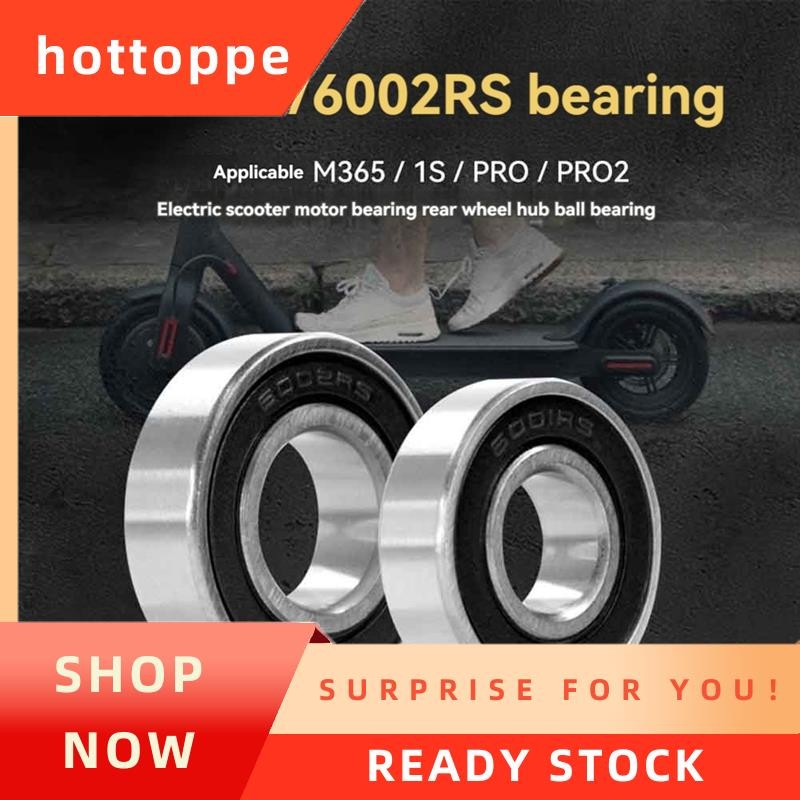 hottoppe2PCS ความเร็วสูง Precision Bearing สําหรับ M365 Pro 1S Pro 2 สกู๊ตเตอร์ไฟฟ้าล้อหลัง Hub 6001