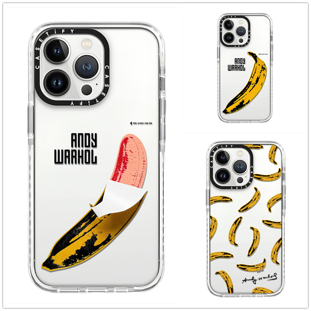สําหรับiphone 16 15 14 13 Pro Max Banana Brillo SnappyรูปแบบสําหรับiPhone 11 12 Soft TPU Clearกันกระ