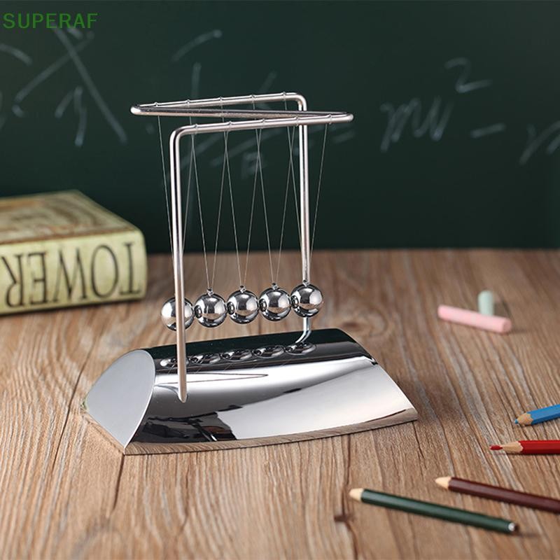 Superaf Z Newton Cradle Pendulum Ball ฟิสิกส์วิทยาศาสตร์ลูกตุ้มเหล็ก Balance Table Decor HOT
