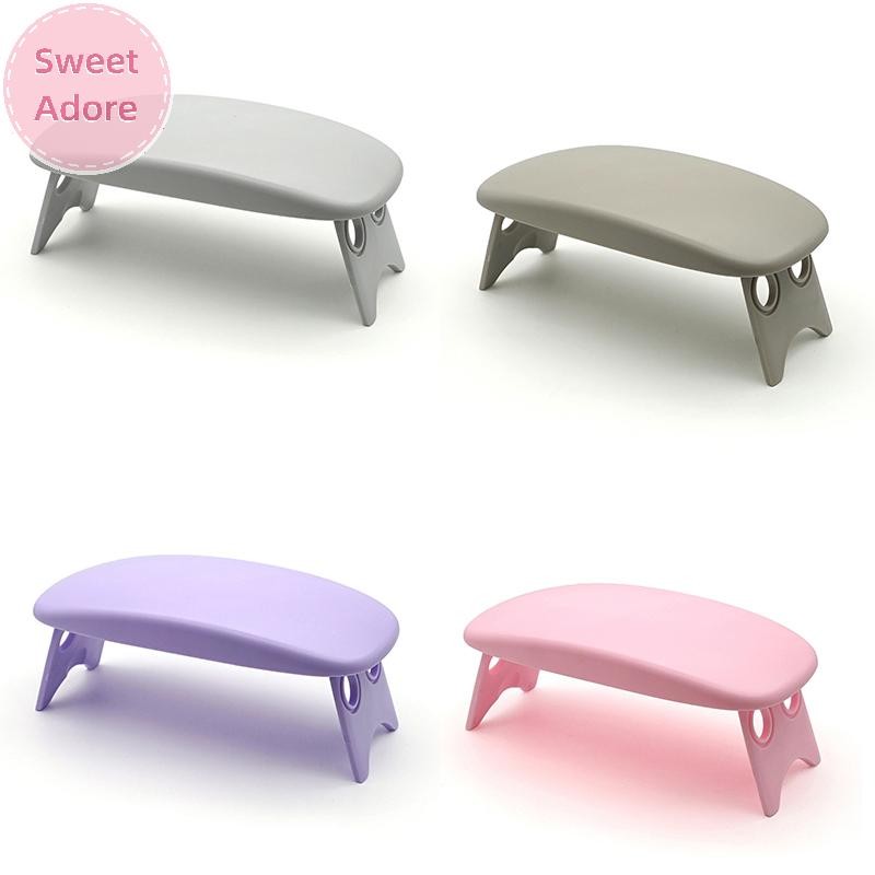 Sweetadore พับเล็บมือเล็บ Rest แขนขาตั้งหมอนเบาะโต๊ะพนักพิงฟองน้ําสนับสนุน Mat Polish เครื่องมือฝึก Salon TH