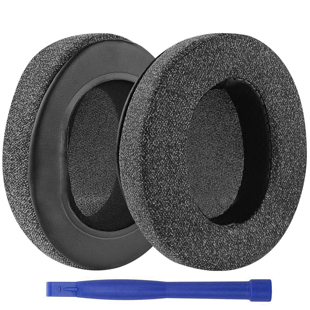 ผ้าลินินเปลี่ยนแผ่นรองหูฟังแผ่นรองหูฟังเบาะสําหรับ Shure SRH440 SRH840 SRH1440 SRH1840 หูฟัง