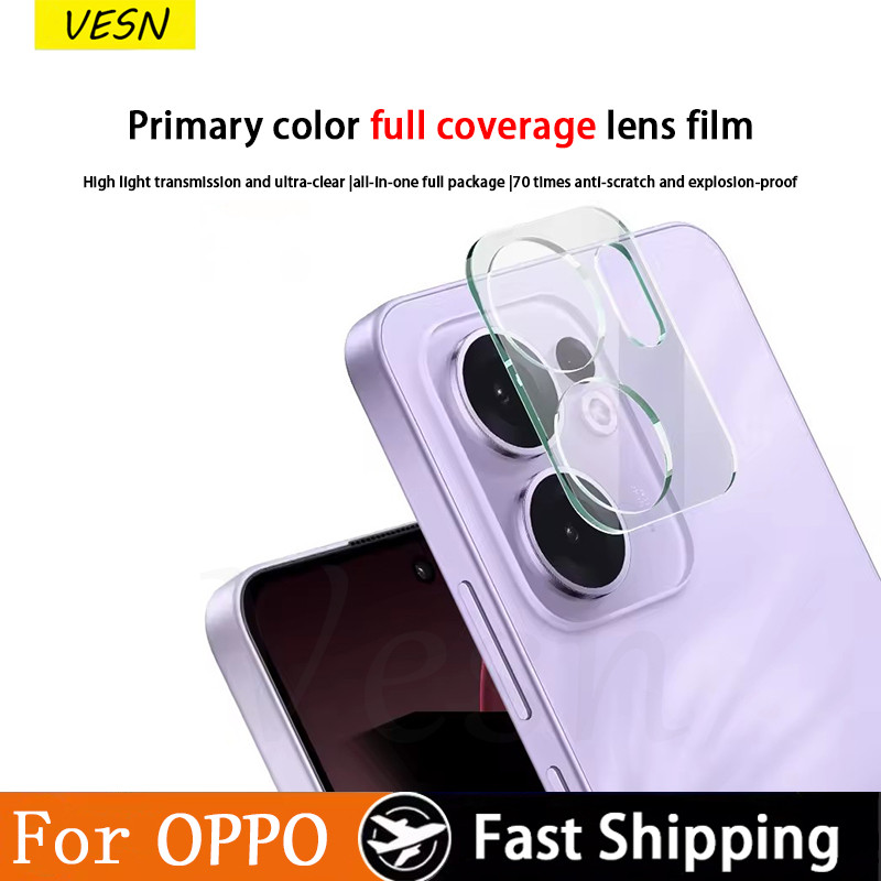 เต็มครอบคลุมเลนส์กล้องกระจกนิรภัย OPPO Reno 15F 15C 15 14 14F 13 13F 12 12F 11 10 9 8 8T 7 6 Pro+  FS Pro Max Mini Plus 4G 5G 2026