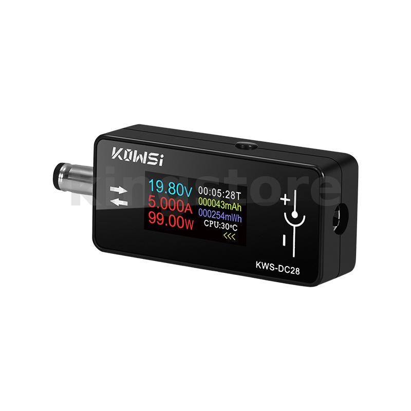 Kws-dc28 เครื่องทดสอบแรงดันไฟฟ้าปัจจุบัน 4-30V 12A แอมป์มิเตอร์ดิจิตอล 0.96 นิ้วจอแสดงผล TFT ความแม่