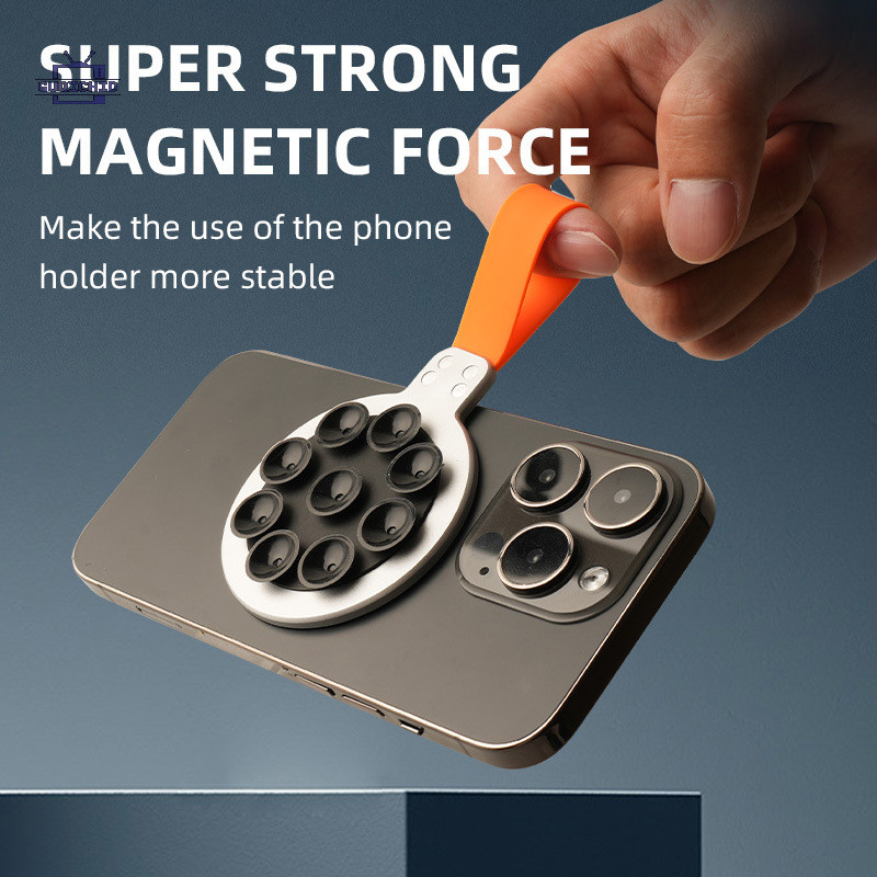 แท่นยึดโทรศัพท์แบบถ้วยดูดแม่เหล็ก  ที่ติดโทรศัพท์แบบแม่เหล็กดูด Magsafe ยึดติดวัสดุได้ดี - รูปที่ 2