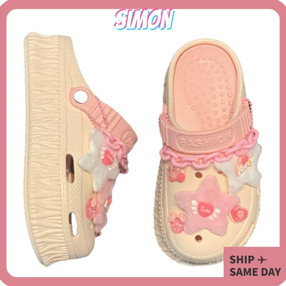 Simon Summer , รองเท้าลิฟต์กันลื่นในฤดูร้อน, รองเท้าแตะแฟชั่นกันน้ํา Chunky Soles รองเท้าแตะ