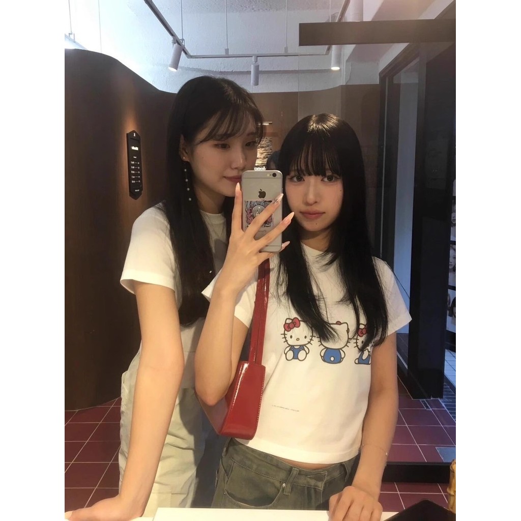 （พร้อมส่งจากกทม มาถึงใน 2วัน）เสื้อยืดแขนสั้นผู้หญิง ดีไซน์ เสื้อคอกลมแขนสั้น พิมพ์ลายน่ารัก ใส่สบายbabytee