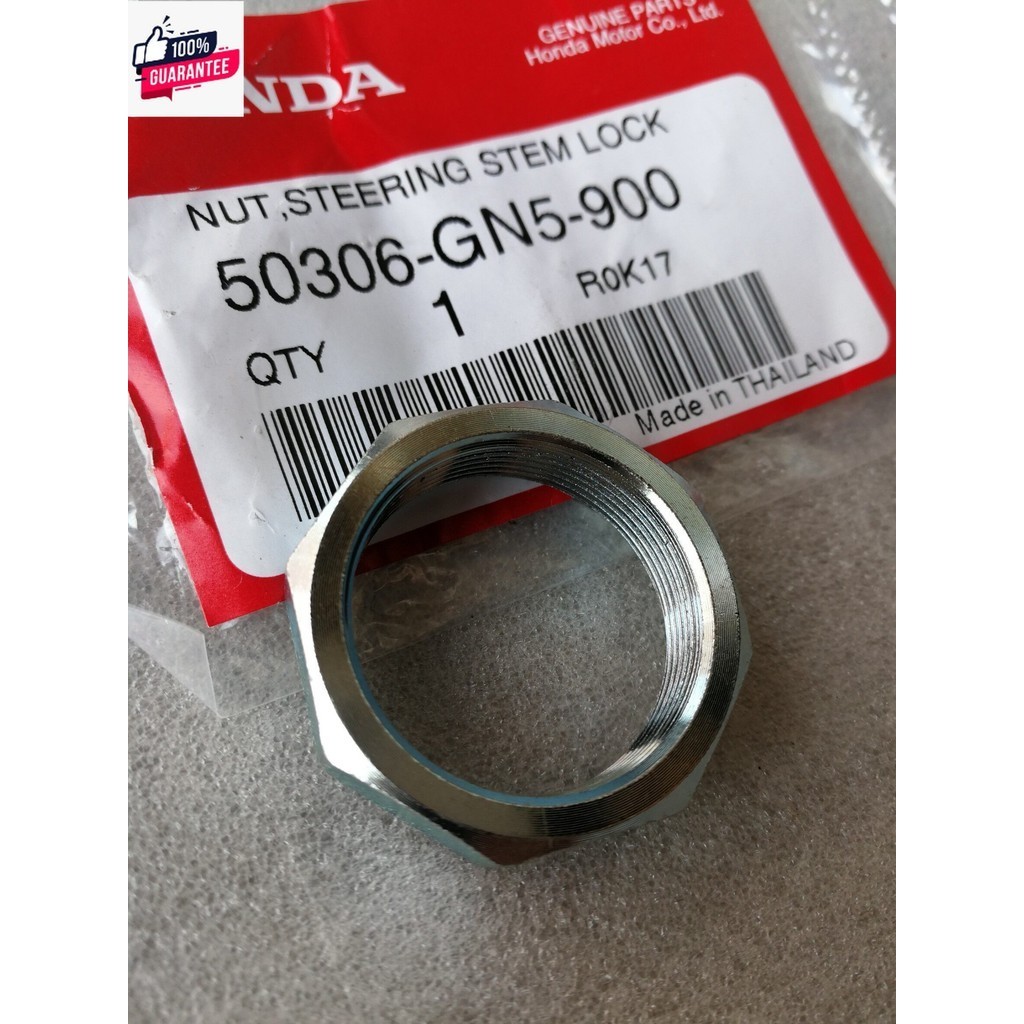 น็อตล็อกแกนคอ Honda แท้ศูนย์ Nut, Steering Stem Lock 50306-GN5-900