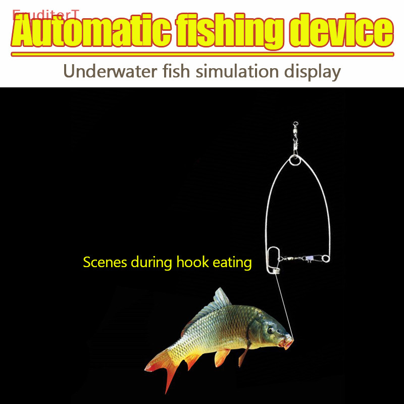 [EruditerT] อุปกรณ์ตกปลา สปริงโหลดความเร็ว ตะขอคนขี้เกียจ ตะขอตกปลาอัตโนมัติ ดักน้ําแข็ง กับดักเหยื่อตกปลา [ใหม่]