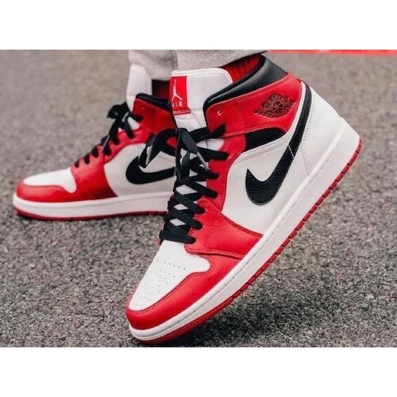 [แท้%] Nike Air Jordan 1 Mid Chicago 2020