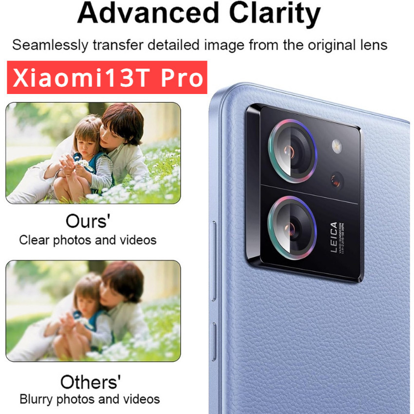 สําหรับ Xiaomi Mi 14T 13T 14TPro Pro 13TPro 2023 Eagle Eyeกล้องเลนส์ฟิล์มXiaomi13T Xiaomi14T HDโค้งกระจกนิรภัยโลหะกล้องแหวนPropsหน้าจอ