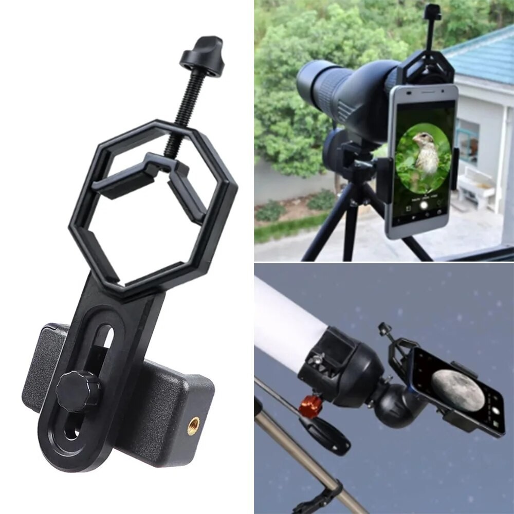 Universal Cell Phone Adapter Clip Mount Binocular Monocular Spotting Scope Telescope Phone Holder Su
