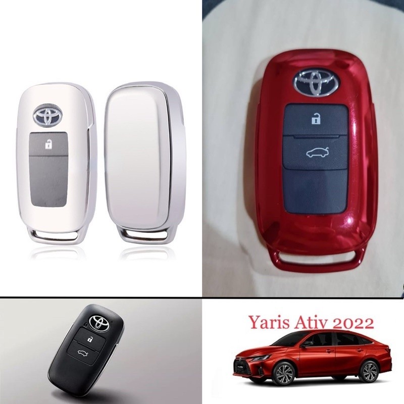ปลอกหุ้มกุญแจ เคสกุญแจซิลิโคน TPU Toyota Yaris Ativ (2022-ปัจจุบัน) ป้องกันรอบด้านแบบ 360 องศา