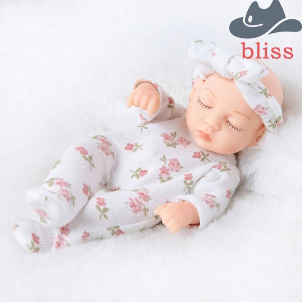 Bliss ตุ๊กตาเด็กทารกแรกเกิด ซิลิโคนนิ่ม สัมผัสเหมือนจริง ขนาดเล็ก ของเล่นสําหรับเด็กวัยหัดเดิน